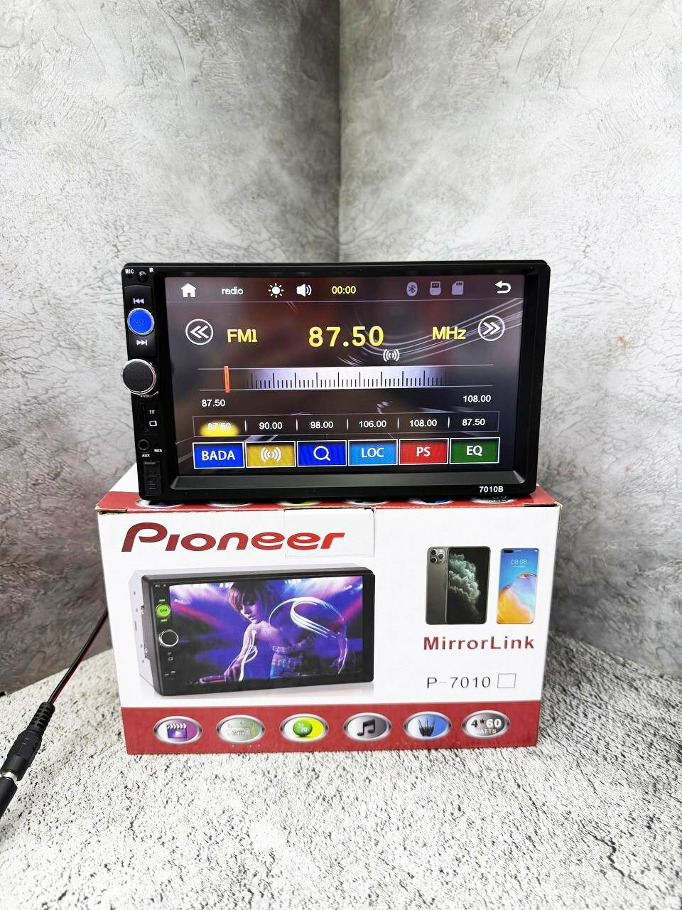 Автомагнитола 2 Din 7 дюймов с сенсорным экраном / Магнитола в авто с блютуз