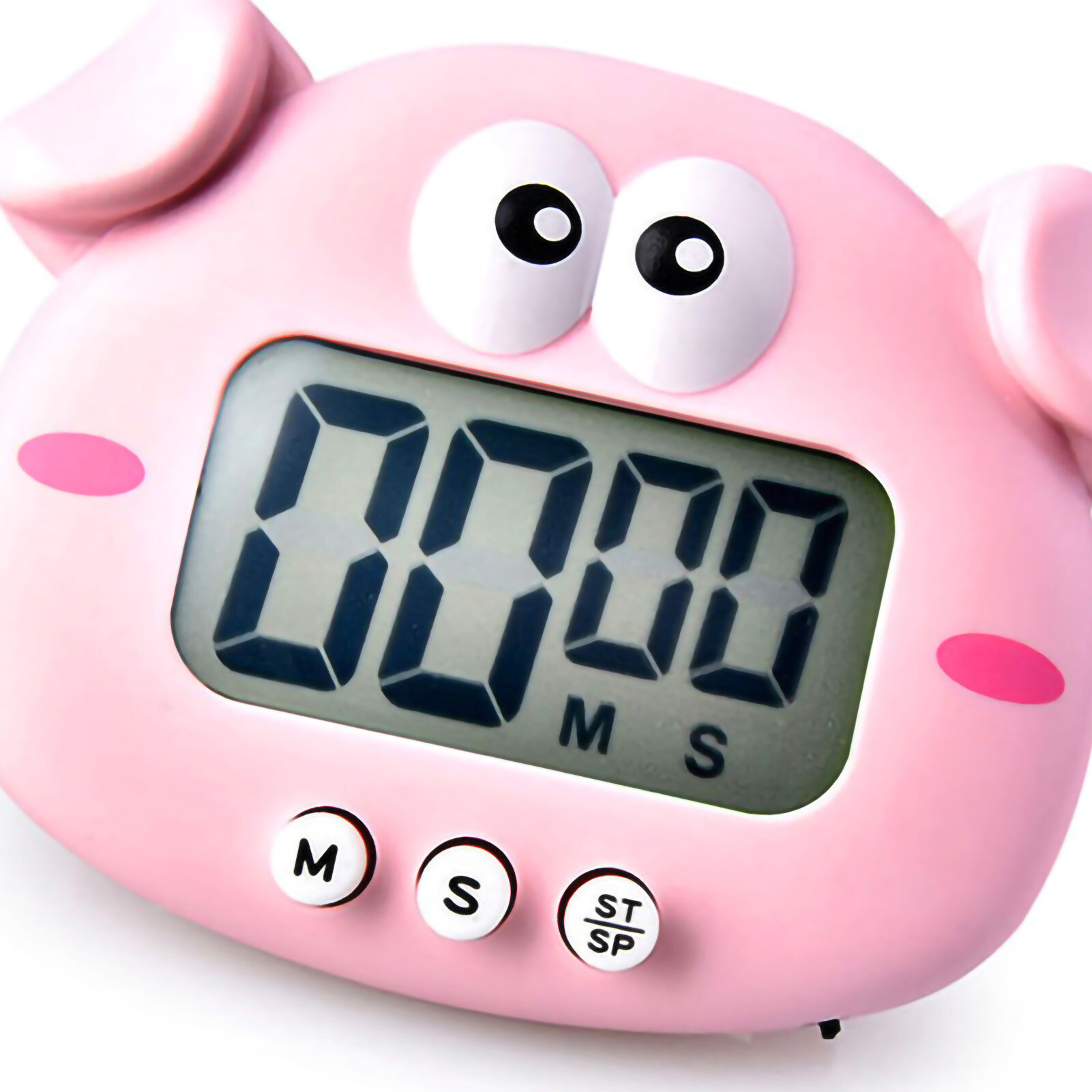 Изображение Цифровой таймер Animal Timer с магнитом для студентов, обратный отсчет 100 минут с батареей для кухни и использования с игрушкой Пегги-Пиг
