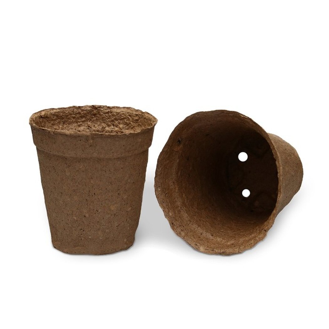 Горшок для рассады 500 мл d=11 см h=10 см торф набор 20 шт Greengo