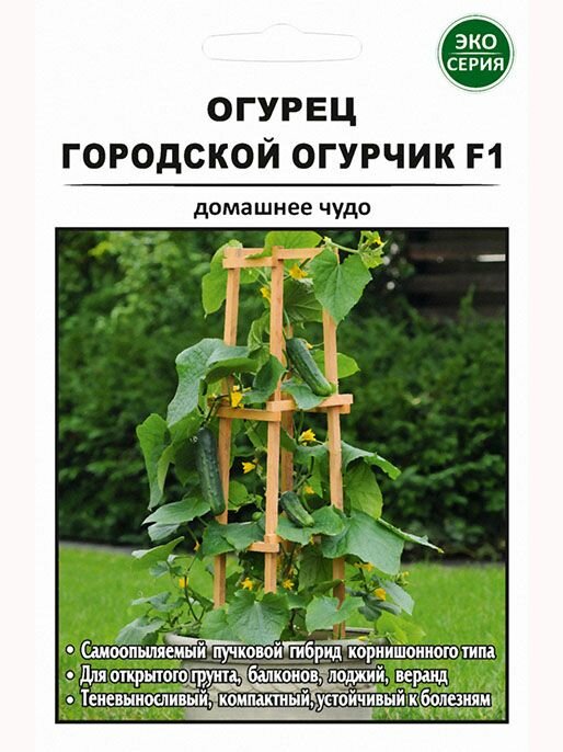 Огурец Городской Огурчик F1 15 шт (домашнее чудо)