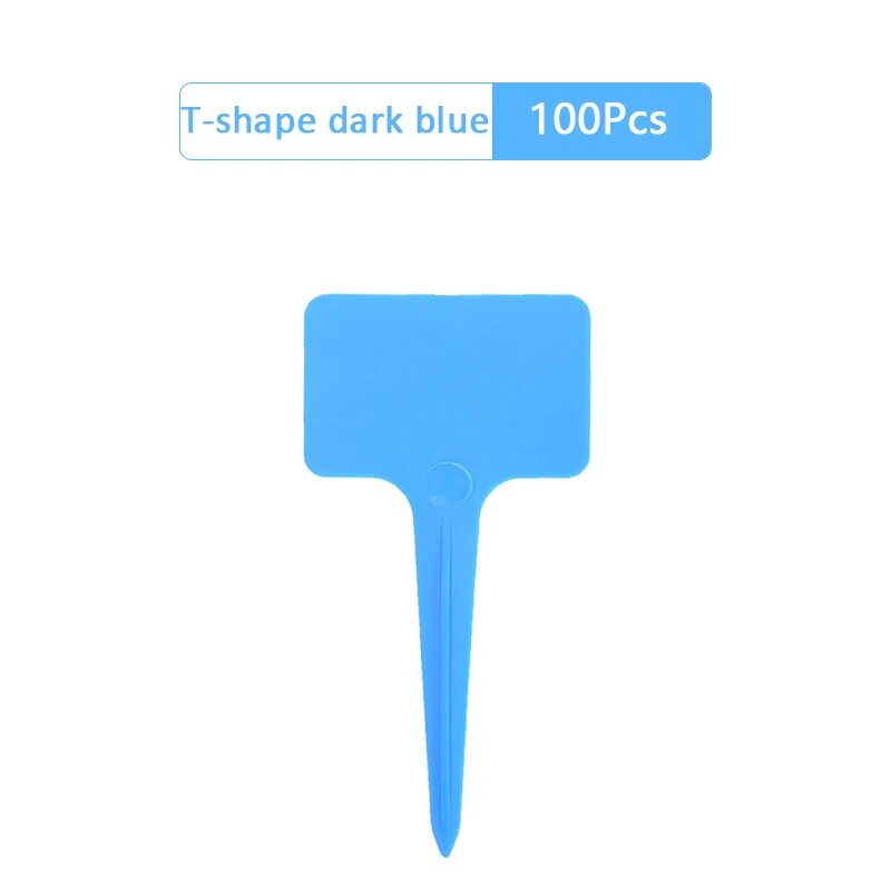 Пластиковые бирки для растений 12 цветов 120 шт 100pcs Синий