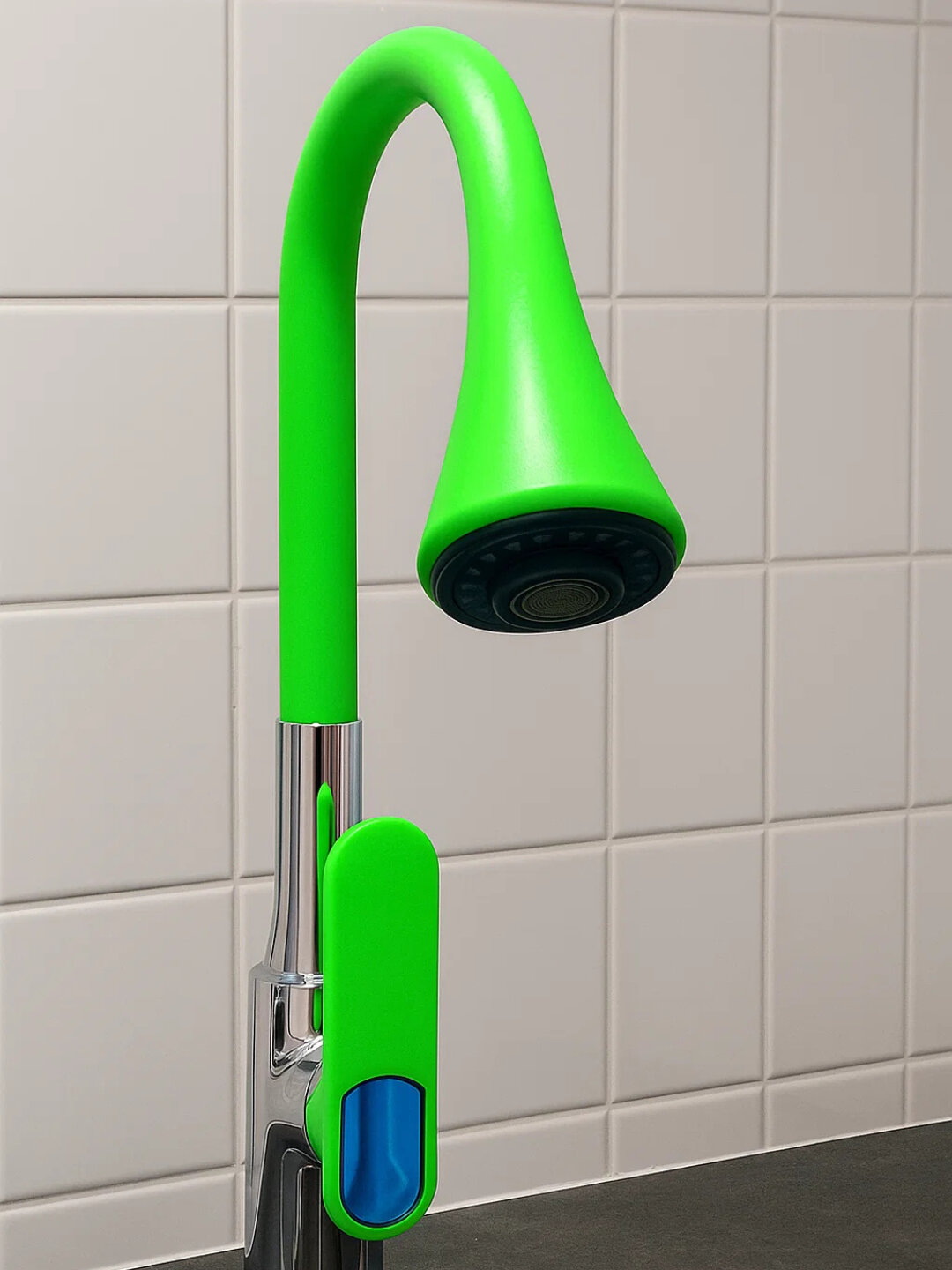 KRISTAL цветной гибкий смеситель – прочный, удобный и мощный