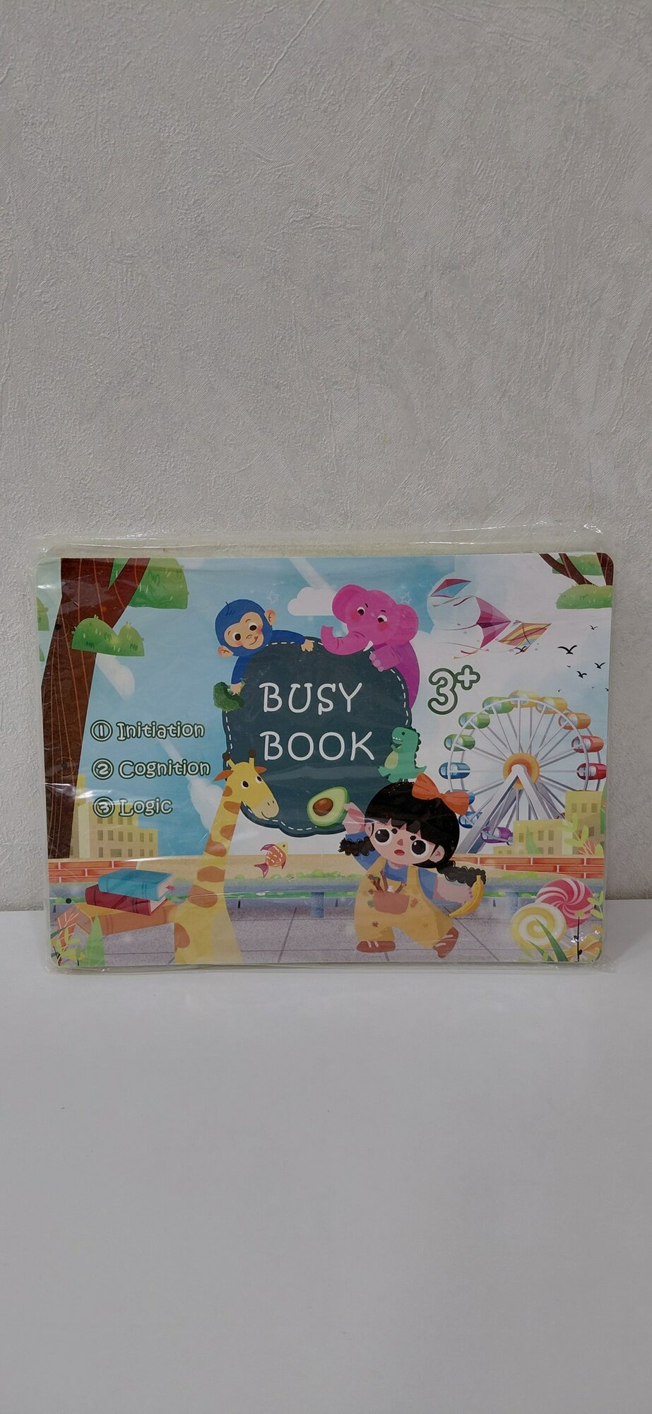 Развивающая книга Busybook, Монтессори на липучках бизибук 30 страниц