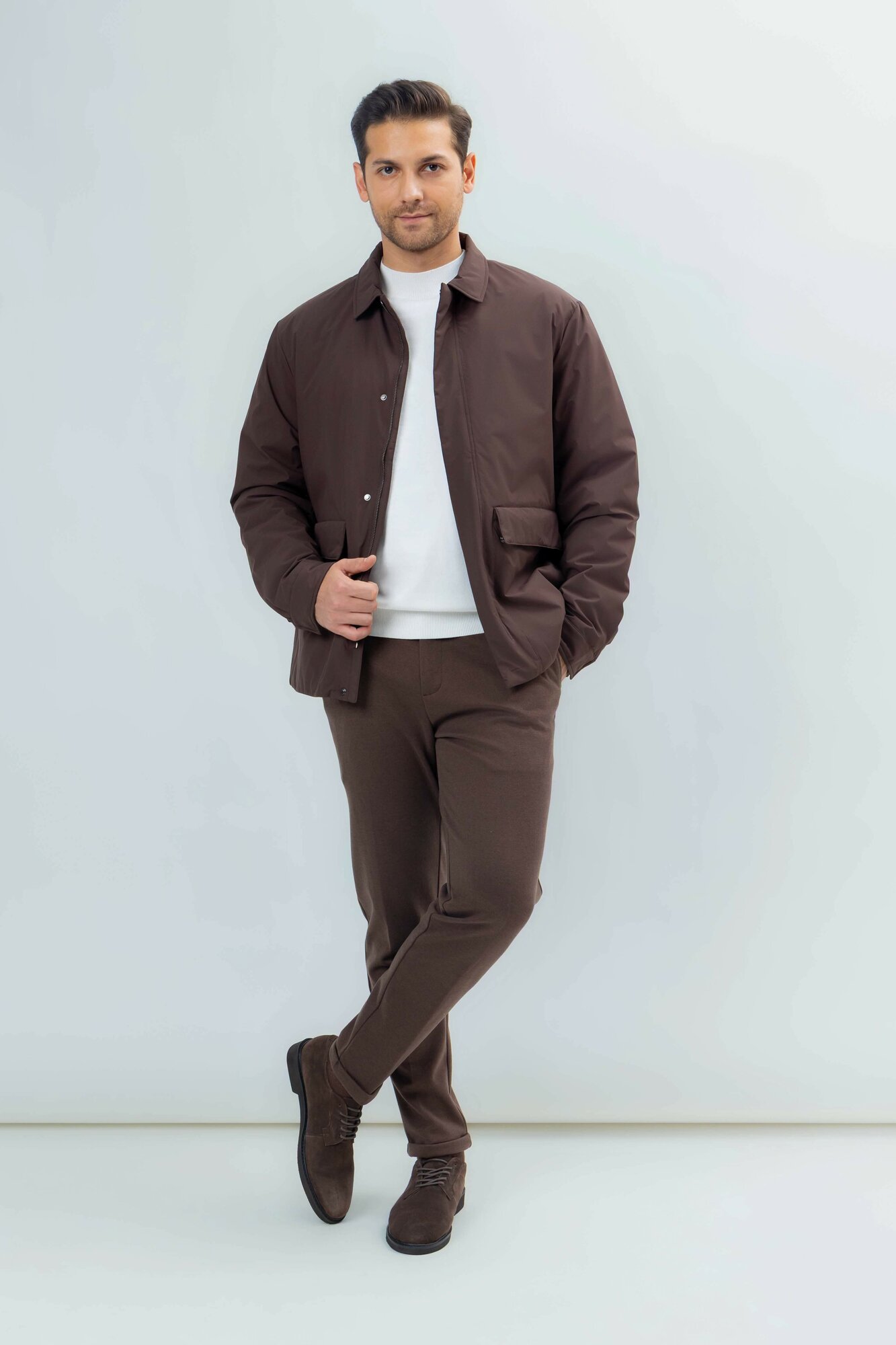 Брюки классические TERRA PRO, размер 36, brown — фото 1