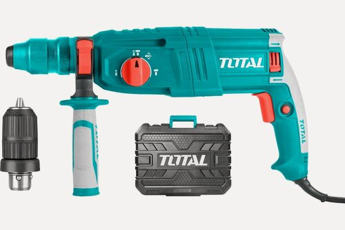 Изображение товара Перфоратор TOTAL, TH308268, 800Вт, горизонтальный, SDS-Plus, реверс, кейс