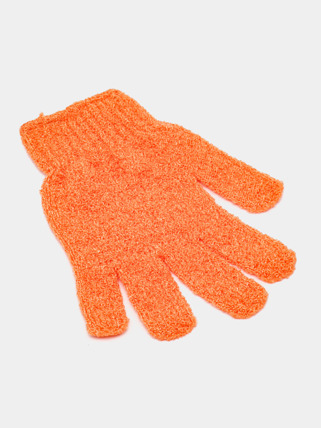 Мочалка-перчатка для душа, для тела и лица, 2 шт - Оранжевый — фото 1
