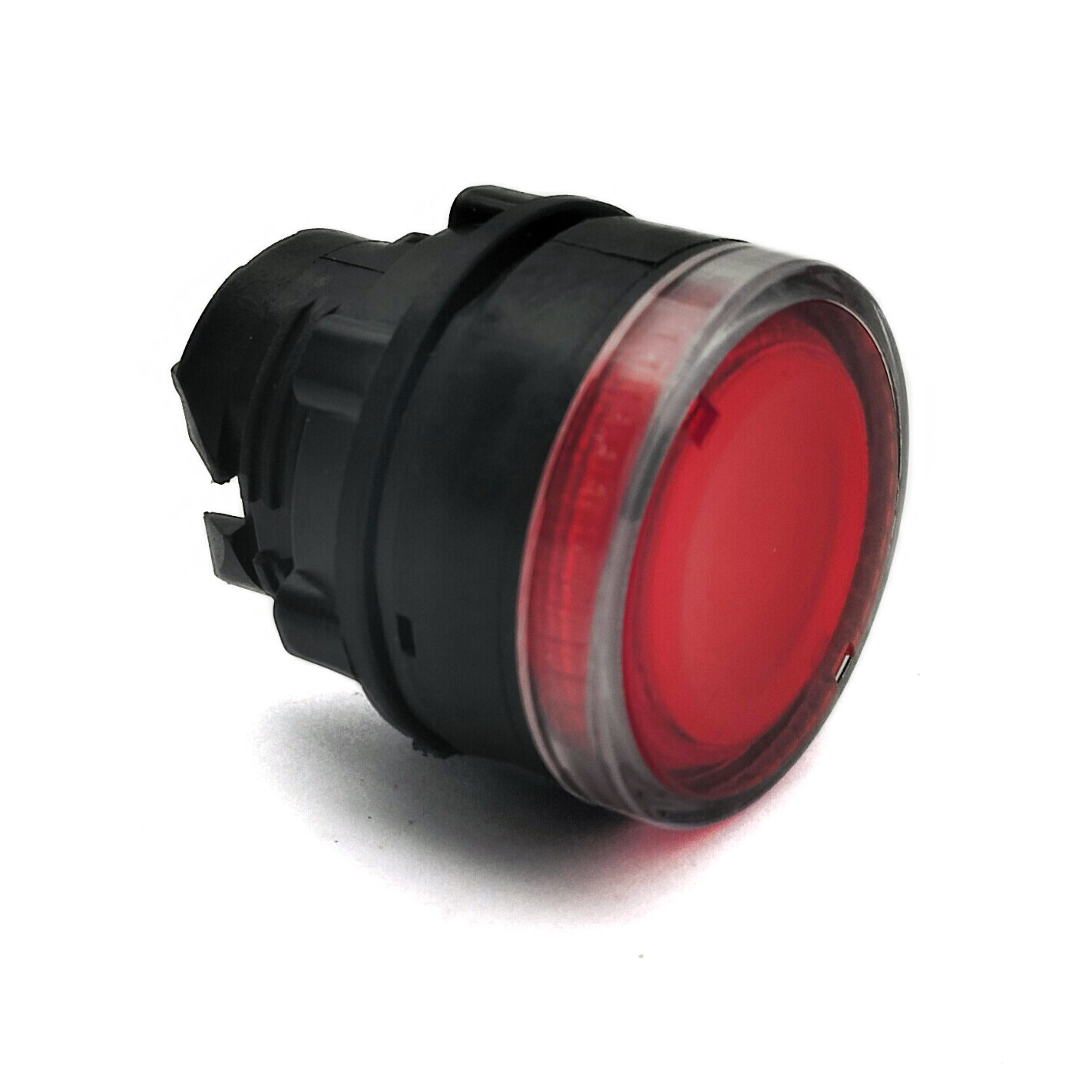 КМЕ 41Л красный IP40 LAY4-EW34. BR Головка плоская с возвратом с подсветкой 22 мм