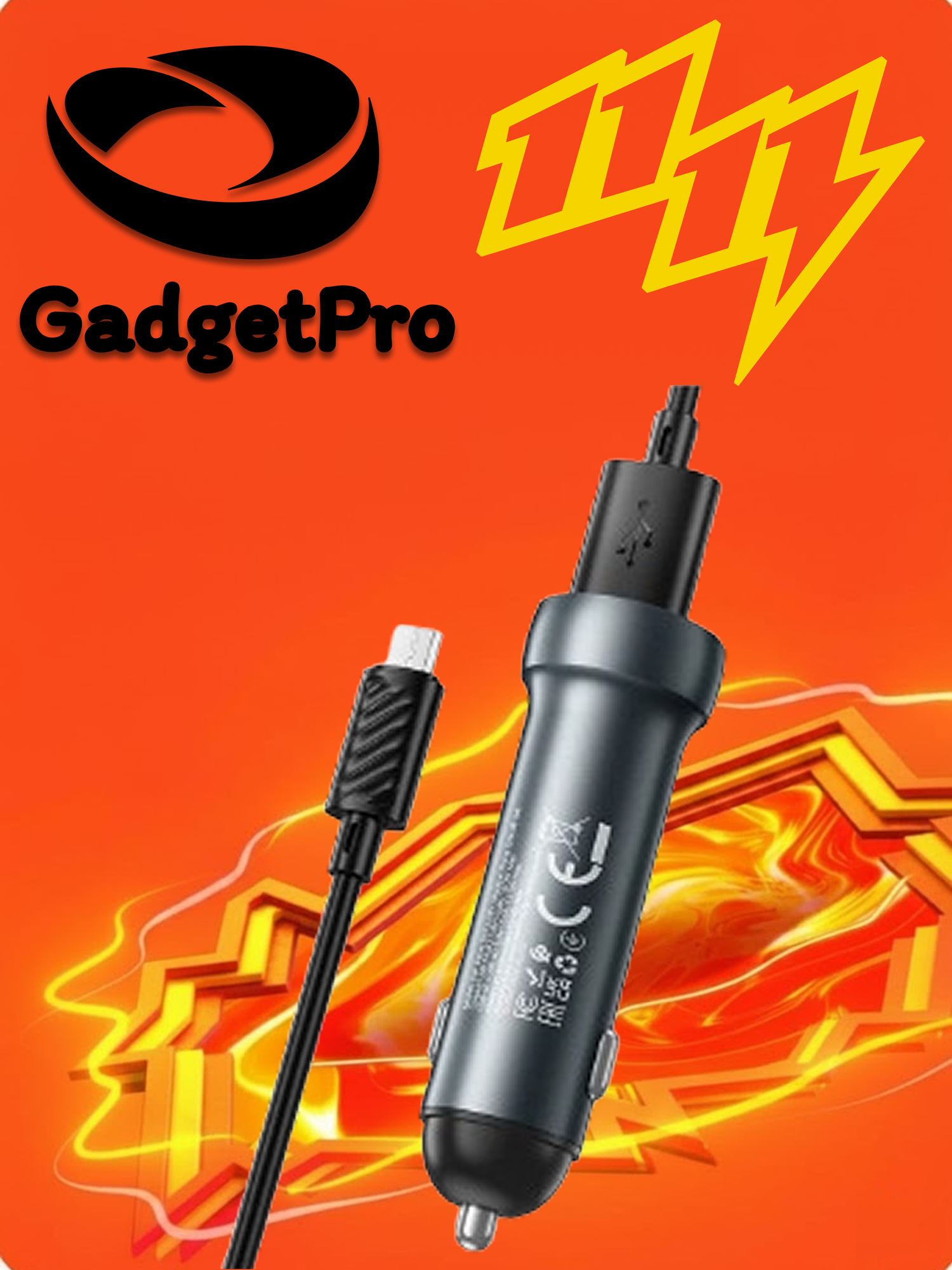 Автомобильное зарядное устройство Hoco Z54 (без кабеля) черного цвета: быстрая зарядка для авто