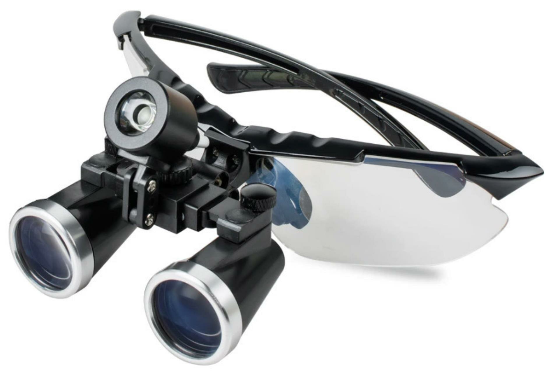 Лупа Kromatech бинокулярная 25x 420 мм с подсветкой аккумуляторная в кейсе (MG-25)