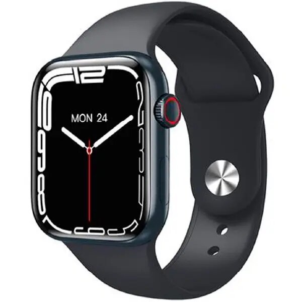 Смарт-часы "CT-8 Max", OLED, нержавеющая сталь/силикон, чёрные