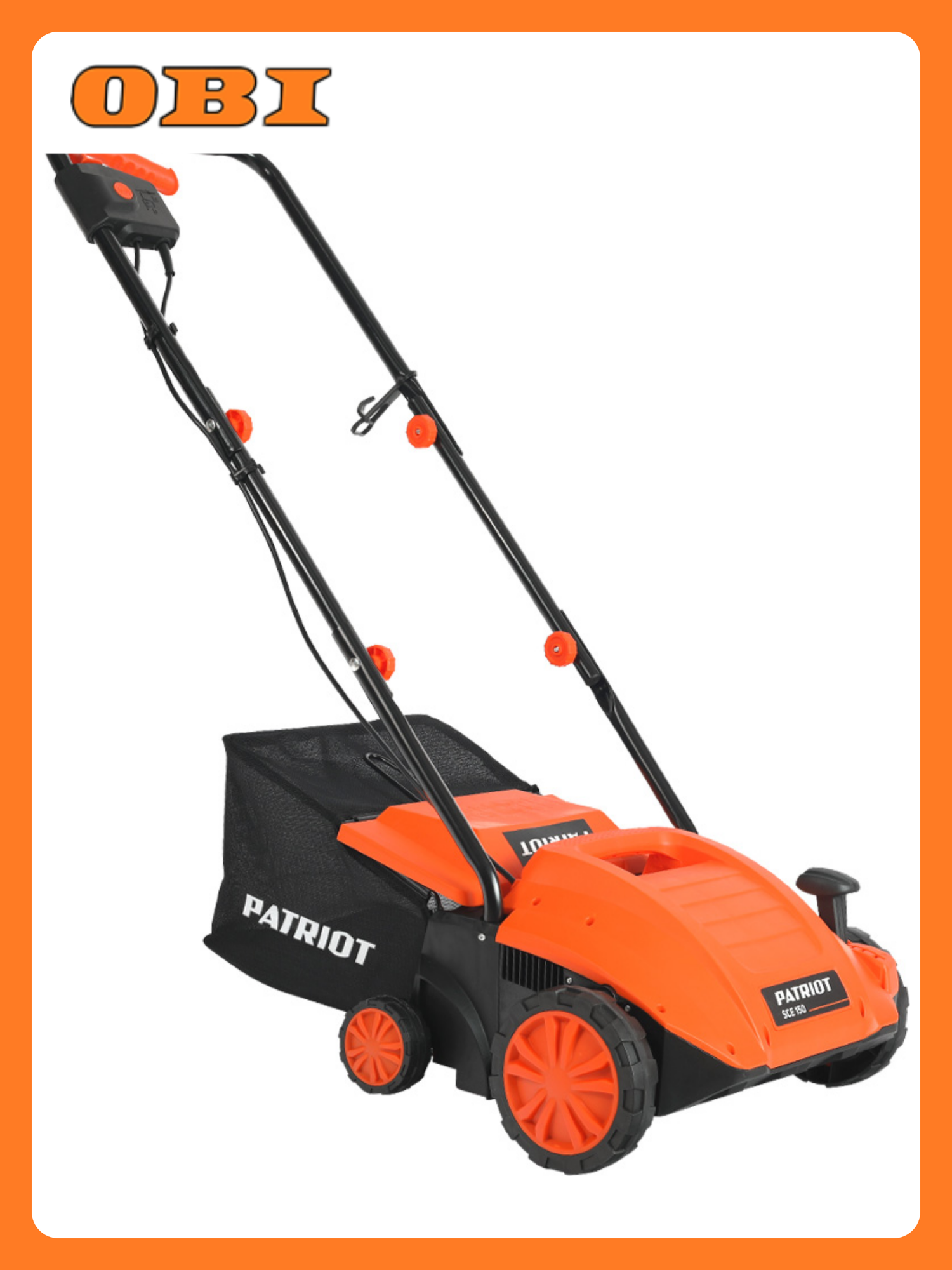 Скарификатор PATRIOT SCE 150 электрический мягкий травосборник складная рукоятка
