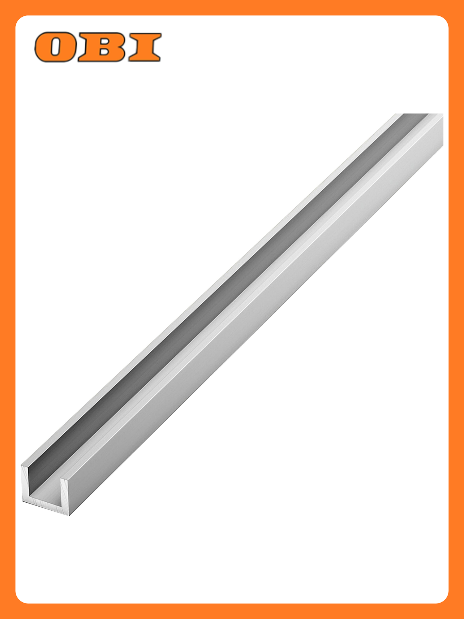 Швеллер лука серебро 2000х8х15 мм