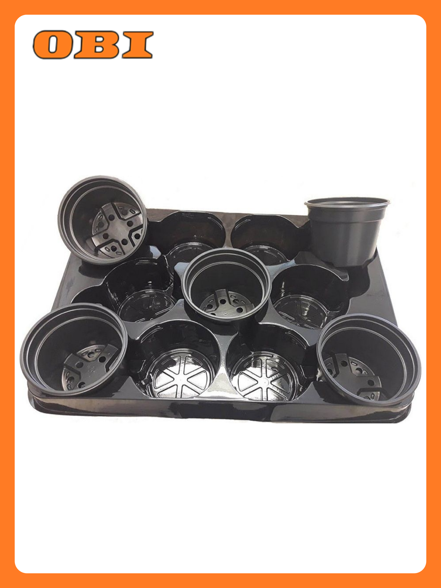 Транспортная кассета с круглыми горшками d 10 см 11 горшков