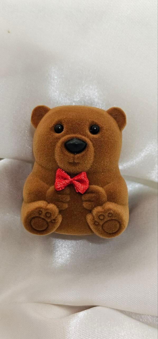 Подарочная шкатулка, для колец/серёг, с крышкой и ленточкой, 5x5 см.