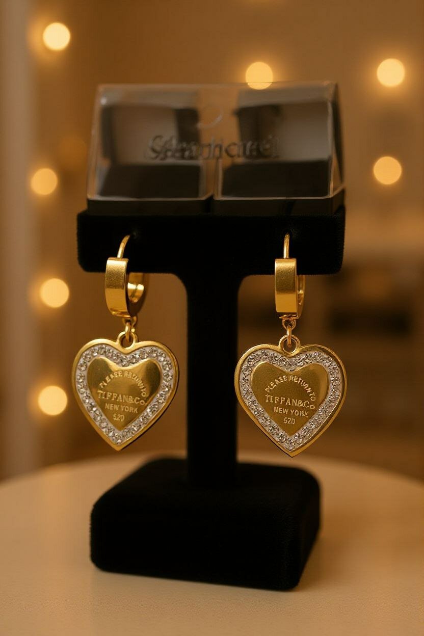 Серьги клипсы, gold — фото 1