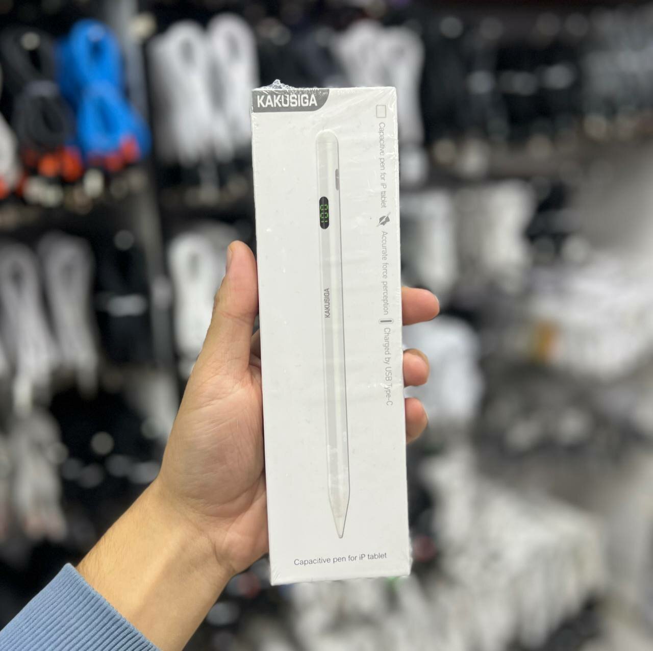 KAKUSIGA стилус для iPad — высокая точность, моментальная реакция, поддержка Palm Rejection, зарядка Type-C