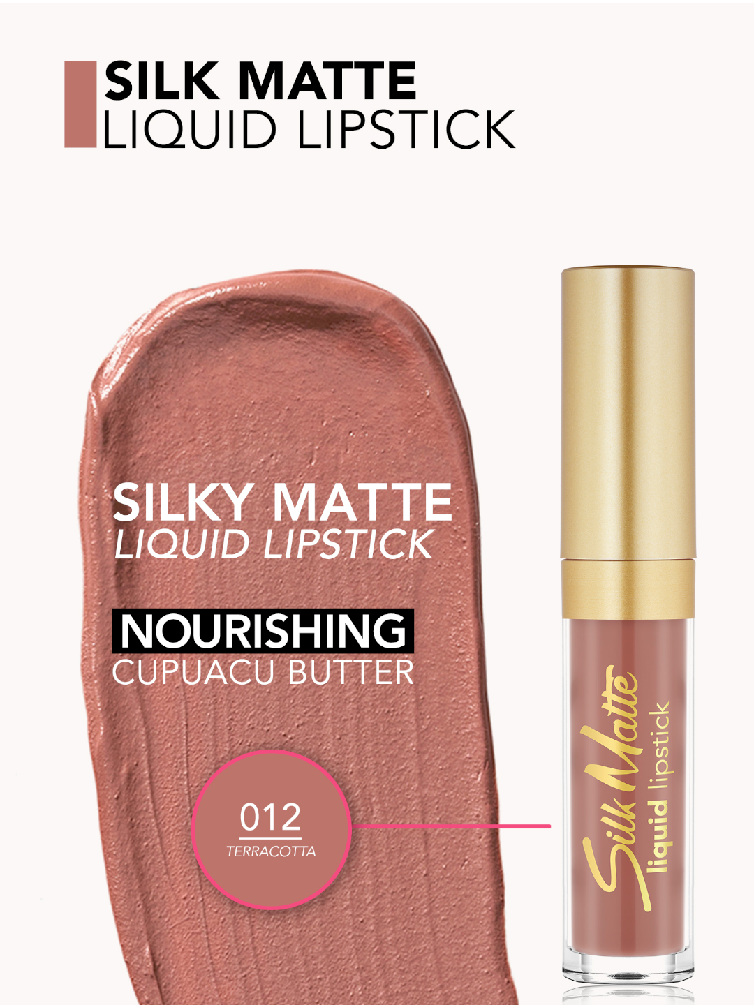 Матовая жидкая помада Flormar Silk Matte liquid lipstickоттенок 012