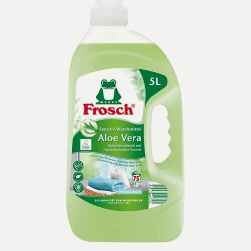 Изображение товара Жидкое средство для стирки Frosch фрош Алое Вера, 5 л