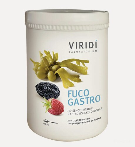 Изображение товара Желе из фукуса FUCO GASTRO - VIRIDI лечебное питание при проблемах с ЖКТ, 500 г