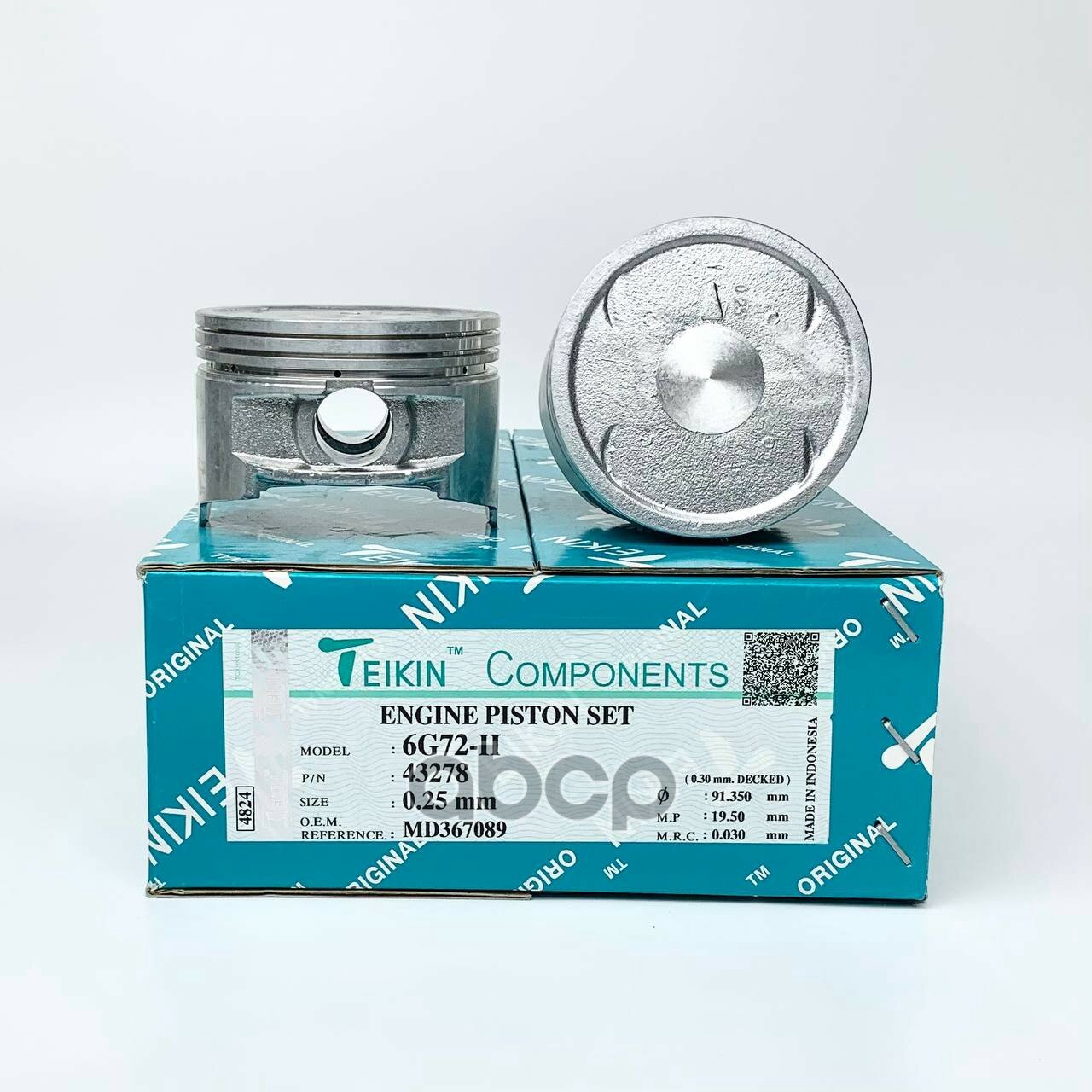Поршень без колец Mitsubishi 6G72 SOHC 24V d91.1+0.25 Teikin TEIKIN арт. 43278025