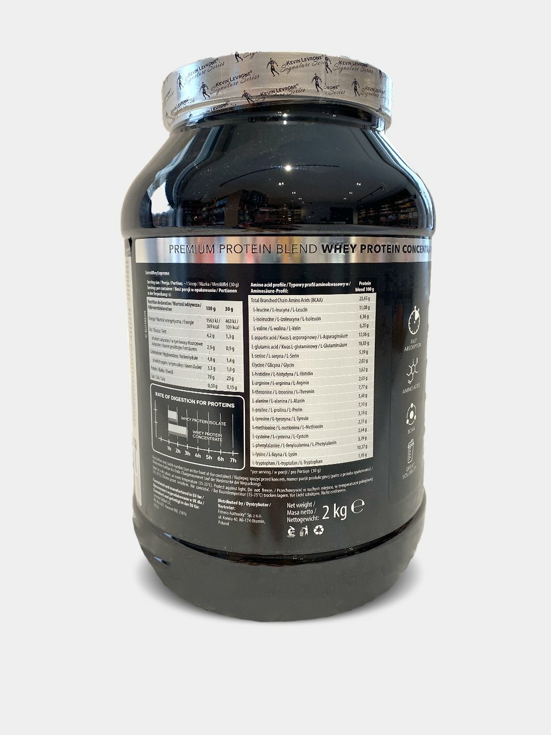 Протеин Levro Whey Supreme от Кевина Леврона 66 порций каждая порция 23 грамм протеина. Шоколад — фото 1