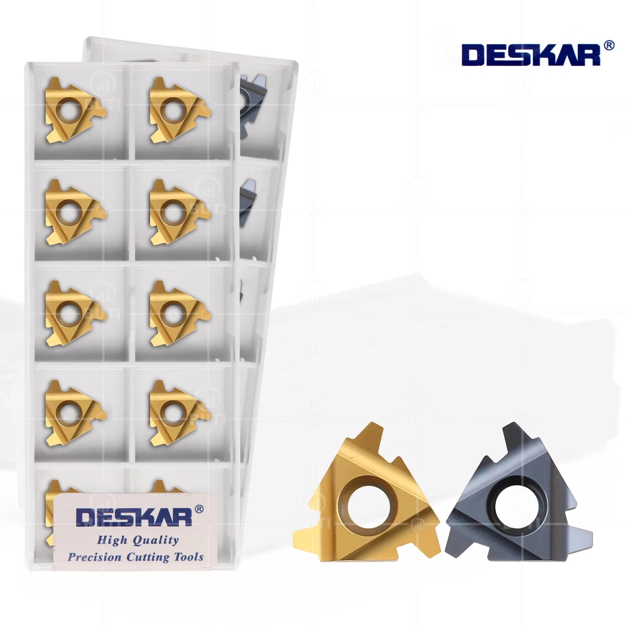 DESKAR 100% оригинал 22ER 22IR 4TR 5TR 6TR LDA LDC Токарный станок с ЧПУ Режущее лезвие резьбы Твердосплавные вставки Токарные инструменты для нарезания резьбы 22IR 4TR LDA 10PCS