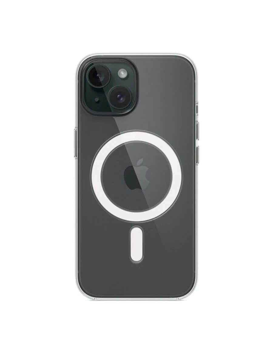 Оригинальный чехол Apple для iPhone 15 Clear Case with MagSafe MT203ZM/A прозрачный — фото 1