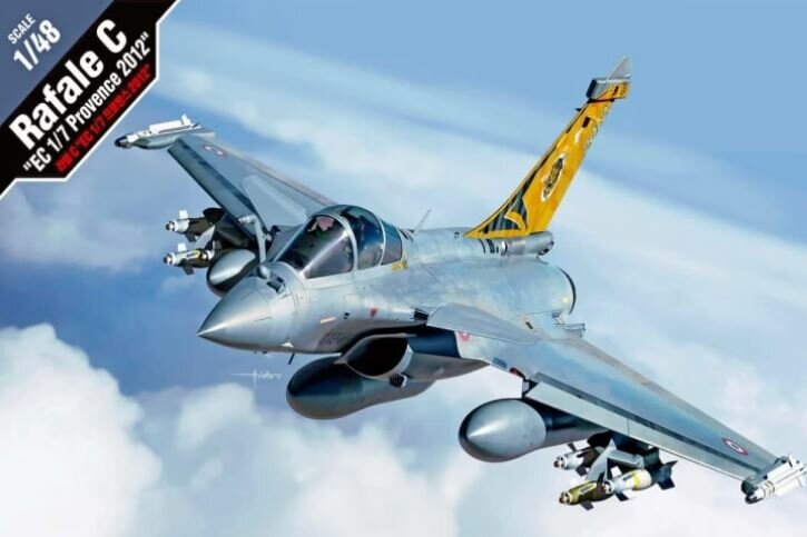 Сборная модель "Авиация Dassault Rafale C `EC 1/7 Provence 2012" (1:48), артикул 12346