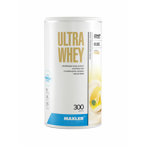 Протеин сывороточный для мужчин и женщин Maxler Ultra Whey 300г Лимонный чизкейк