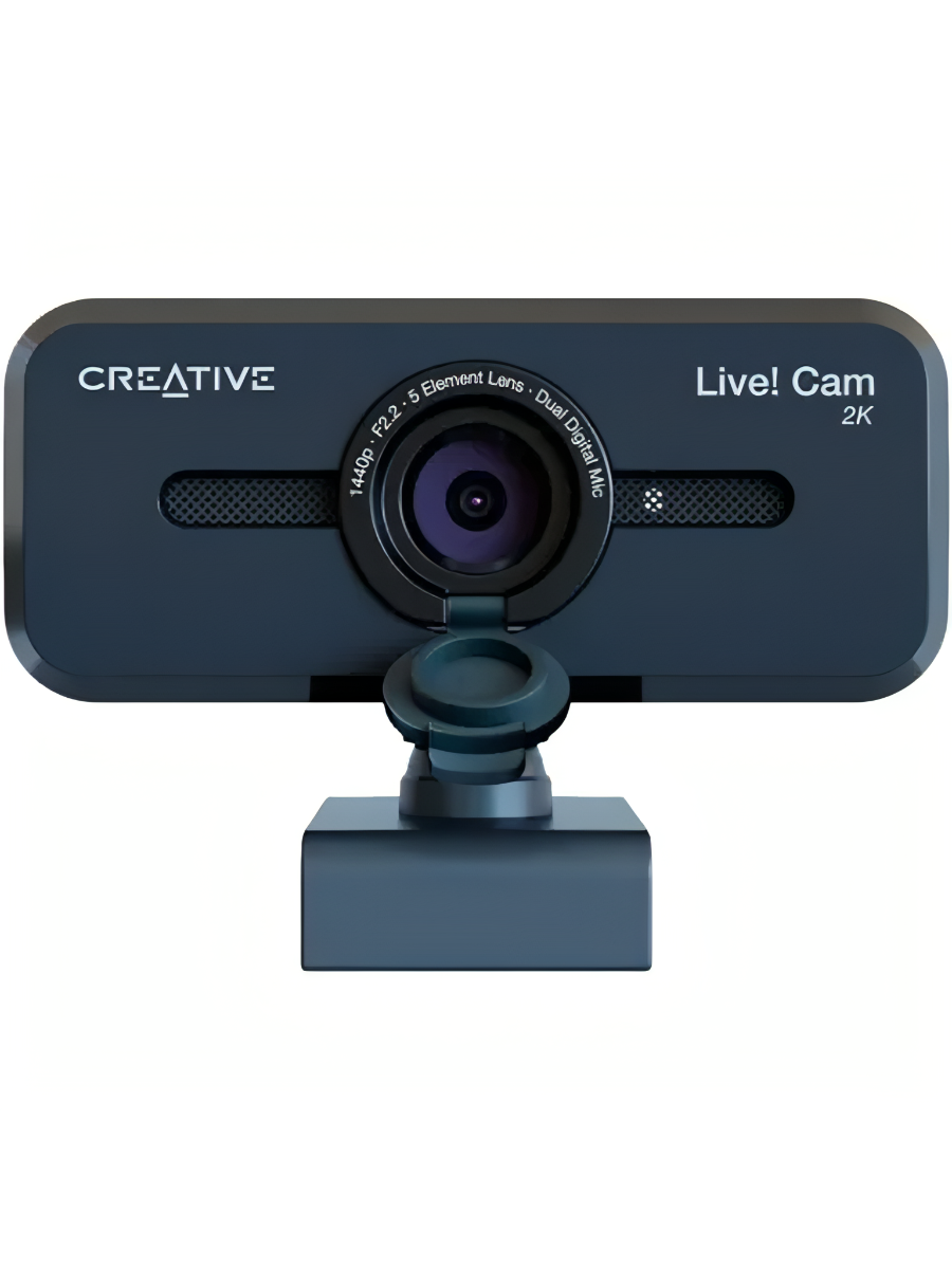 Веб-камера Creative Web Live! Cam SYNC V3 73VF090000000 черная 5Mpix (2560x1440) USB2.0 с микрофоном