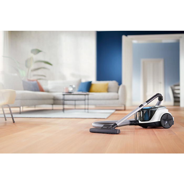 Пылесос Philips XB2023/01 , арктический белый, контейнерный пылесборник, мощность всасывания 360Вт