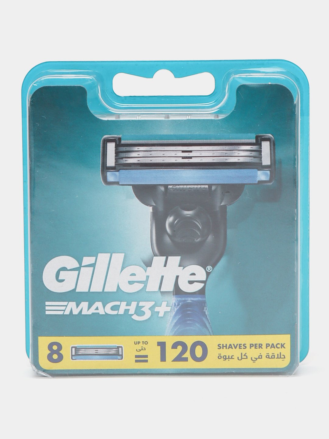 Сменные кассеты Gillette Mach3 Plus, платиновое покрытие, 8 штук