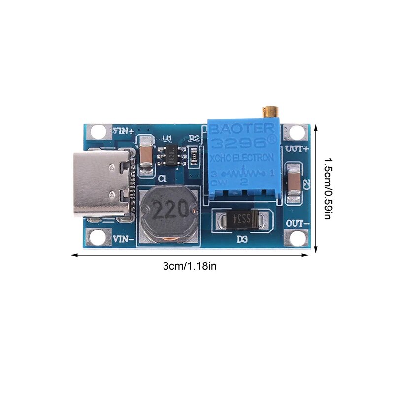 Повышающий модуль MT3608 CHENJ 2A 5шт, 5Pcs