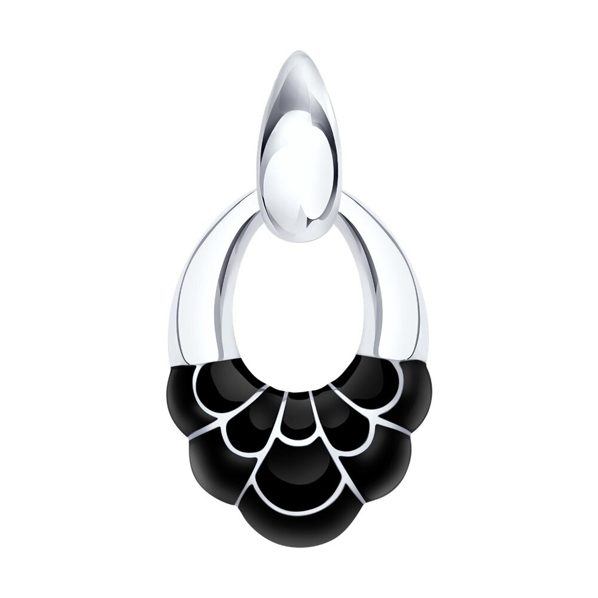 Подвеска, серебро, 925 проба, родирование, эмаль