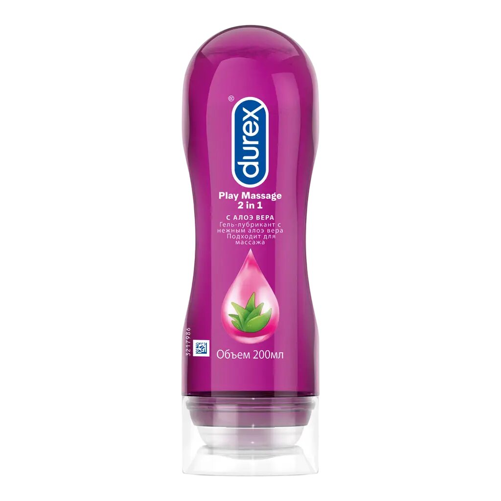 Гель-смазка 2 в 1 Durex Play для массажа с алоэ вера 200 мл 1 шт