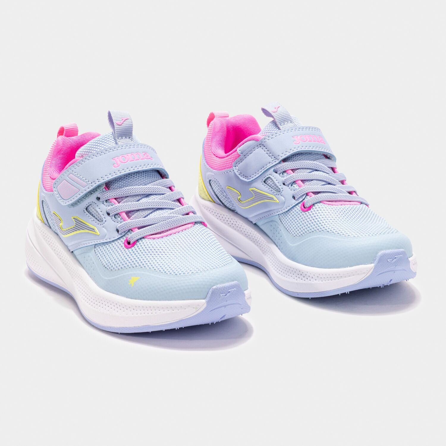 Кроссовки JOMA Кроссовки детские JOMA SERIE SLAM Clay Jr для тенниса, голубой, размер EUR 29/ CM 17.9 — 18.5, розовый, желтый, голубой — фото 1