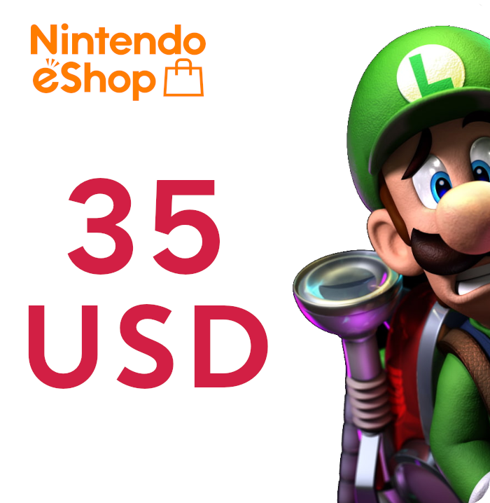 Пополнение счёта Nintendo eShop (USA) на 35 USD / Цифровой код / Мгновенное пополнение