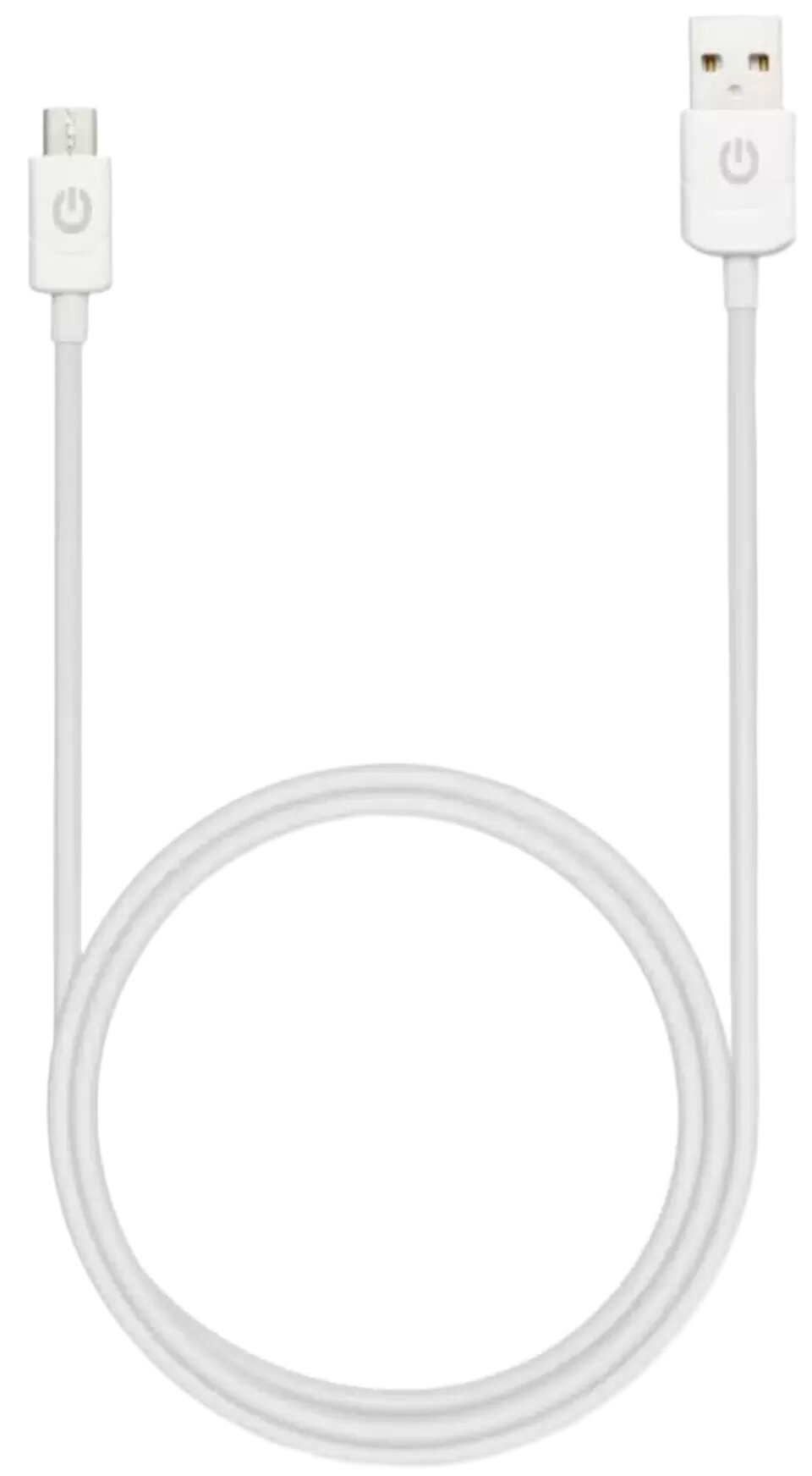 Кабель Gerffins GFPRO-CAB-AM, Micro USB, 1 м, ПВХ (1А) белый