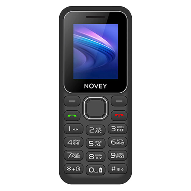 Кнопочный, мобильный телефон Novey 105C 2 - SIM слота, серый — фото 1