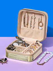 Шкатулка для украшений маленькая дорожная / Органайзер для бижутерии / Коробочка для колец Kappa