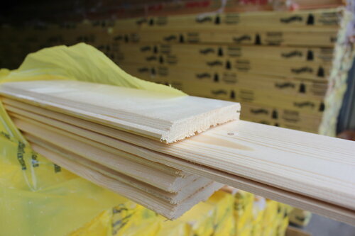 Изображение товара Имитация бруса хвоя 18х146х2000мм ( 1,75м2 / упаковка / 6шт)