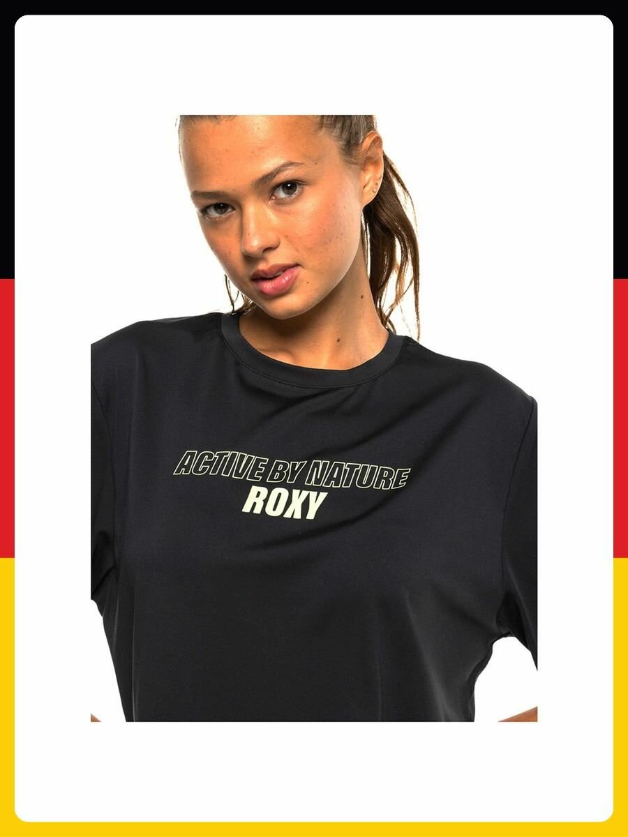 Футболка спортивная Roxy, размер .L, черный