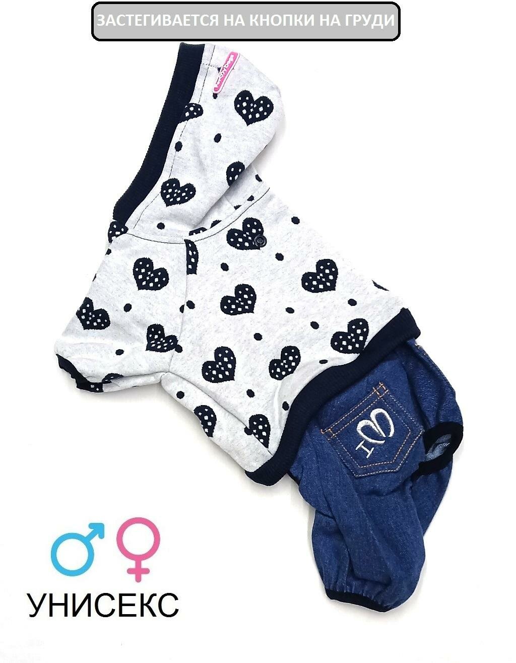 Костюм ForMyDogs для мелких и средних собак (№ 14 по спинке 30см )