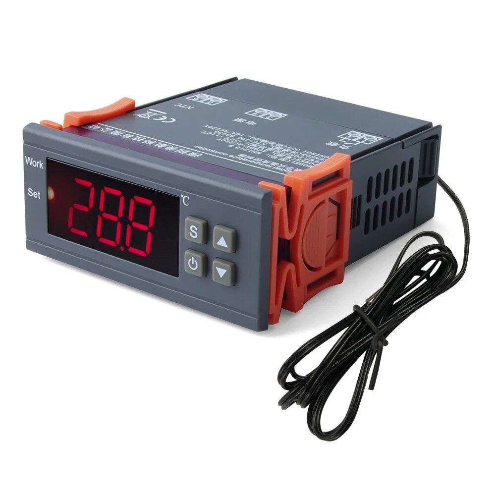 Умный цифровой термостат Yieryi MH-1210W, регулятор температуры, NTC-датчик для инкубатора, система отопления и охлаждения на ферме в теплице, MH1210W