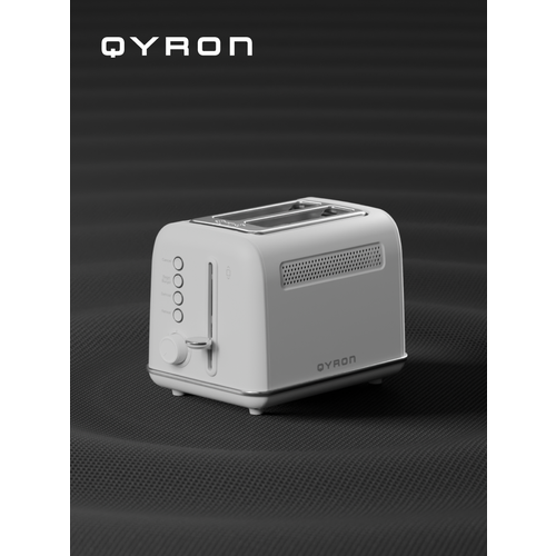 Тостер для хлеба Qyron TS602, 7 степеней обжарки, нержавеющая сталь, режимы бейгл и бургер