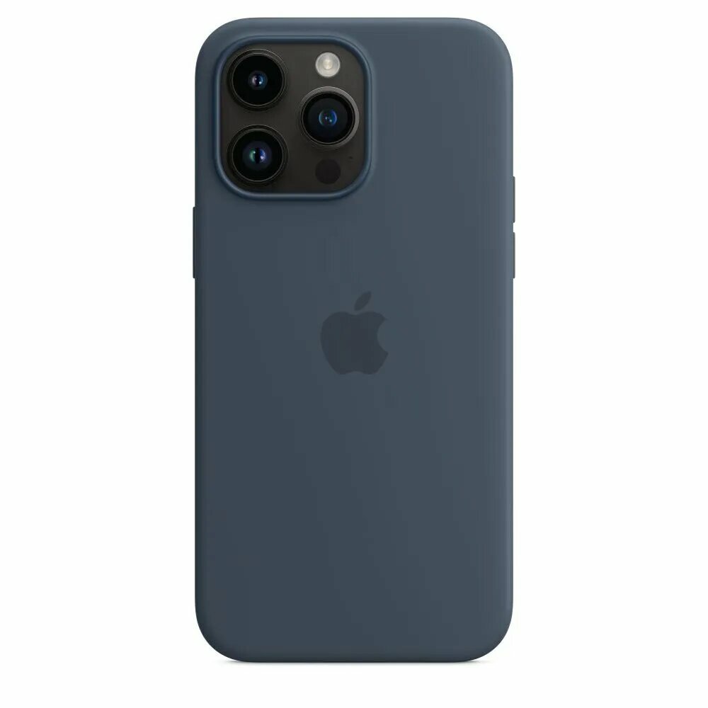 Силиконовый чехол MagSafe для iPhone 14 Pro / Silicone Case Storm Blue / Синий