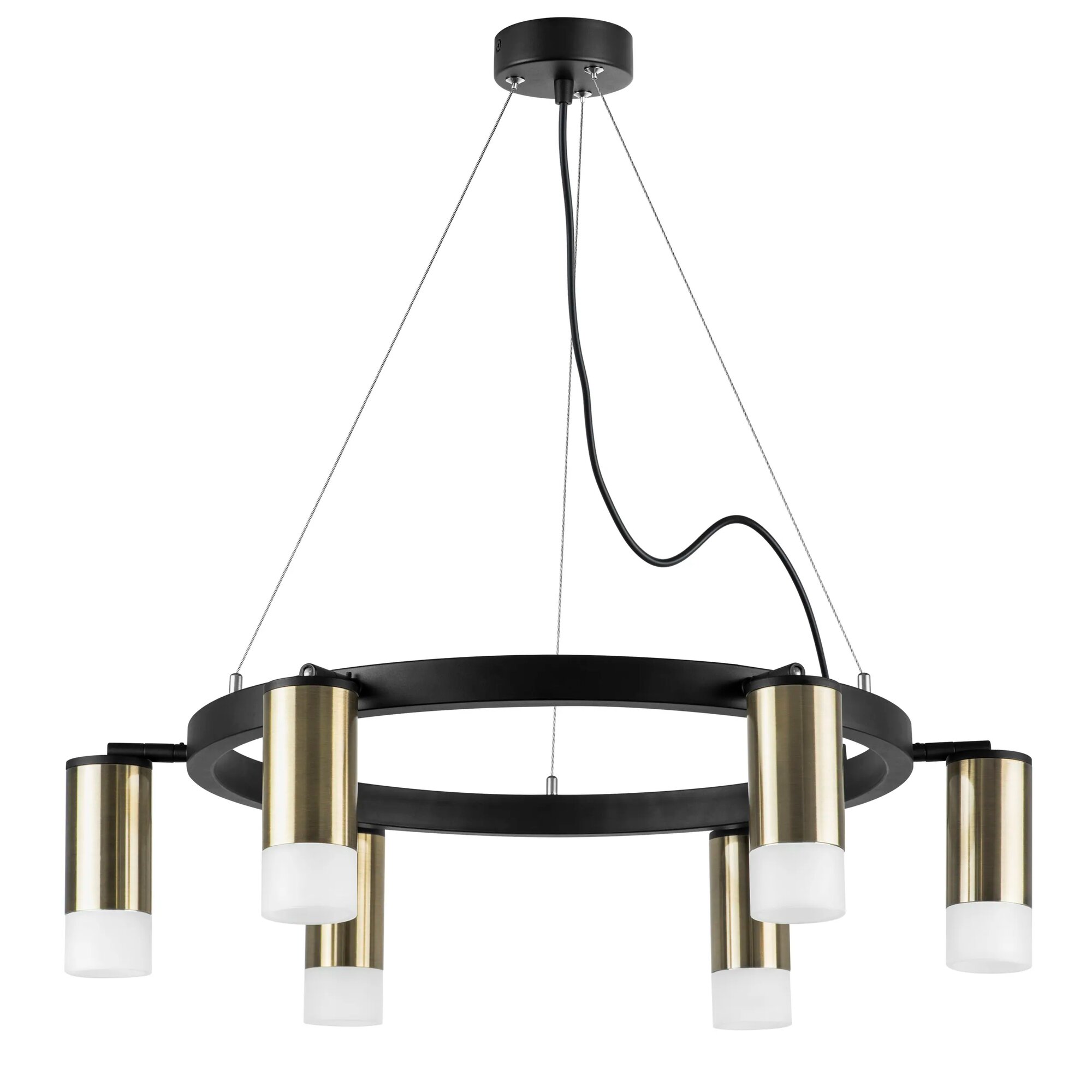 Подвесная люстра LightStar Rullo LR0163161_LS, GU10, 300 Вт, металл, акрил, черный