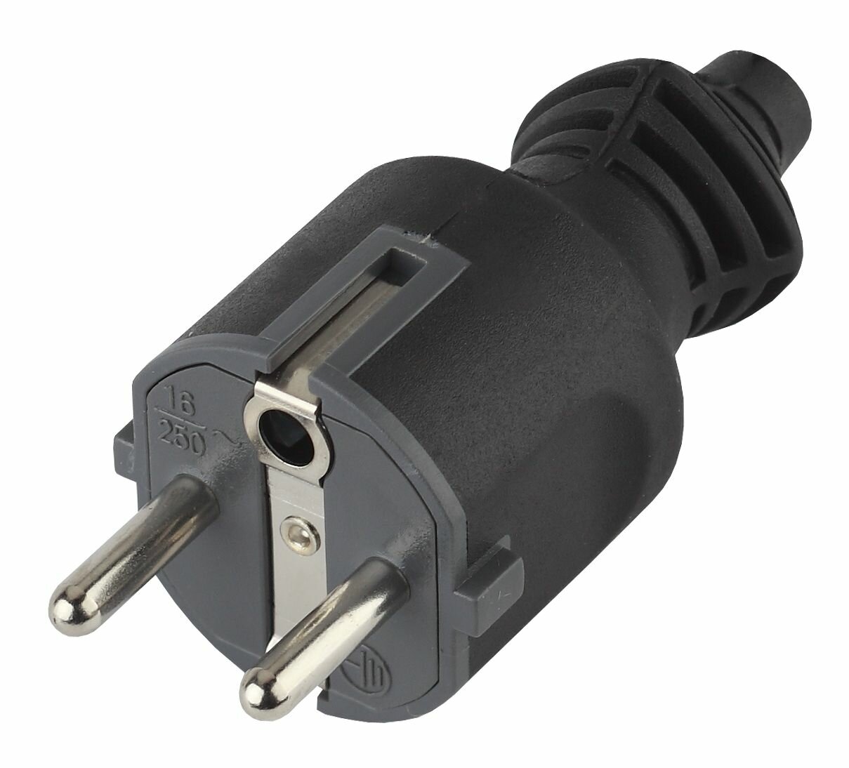 ЭРА V4(B) Черный Вилка c/з 16A прямой ввод, Б0019189