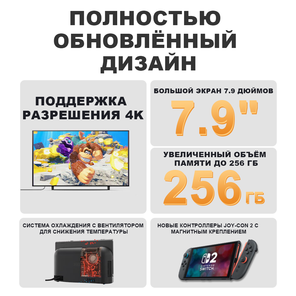 Игровой набор Nintendo Switch 2 Mario Kart World 256ГБ, черный, HK — фото 1