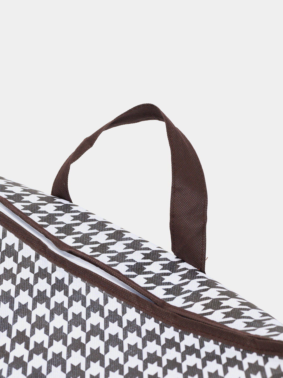 Органайзер-сумка, для хранения, универсальный, ручки, складная, белый, черный, 1 шт. — фото 1